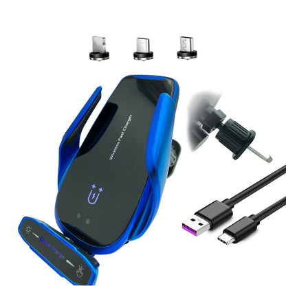 Car Charger MountSmart Sensor Air Vent Car Phone HolderAuto Clamping car Phone Mount Vent15W QI Fast Charging Car Phone Mountwith 3 Magnetic HeadFit Most Smart Phones